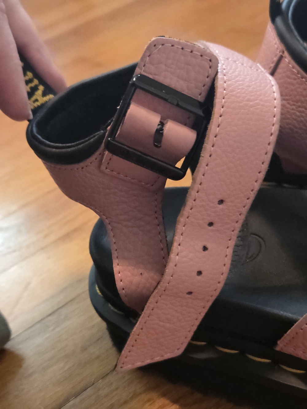 Dr. Martens Blaire Pink Leather Platform Sandals Women / Ladies Size 9 - Picture 13 of 14